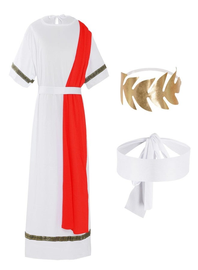cnomg Toga Costume Greek God Roman Costume for Halloween Birthday Party Greece Mythos Cosplay - Image 1